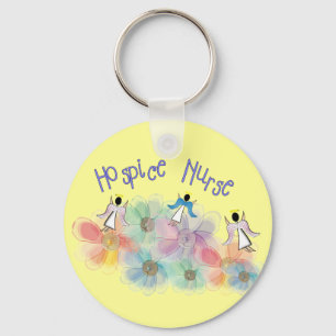 Hospice Nurse WHISPY Angels Design Key Ring