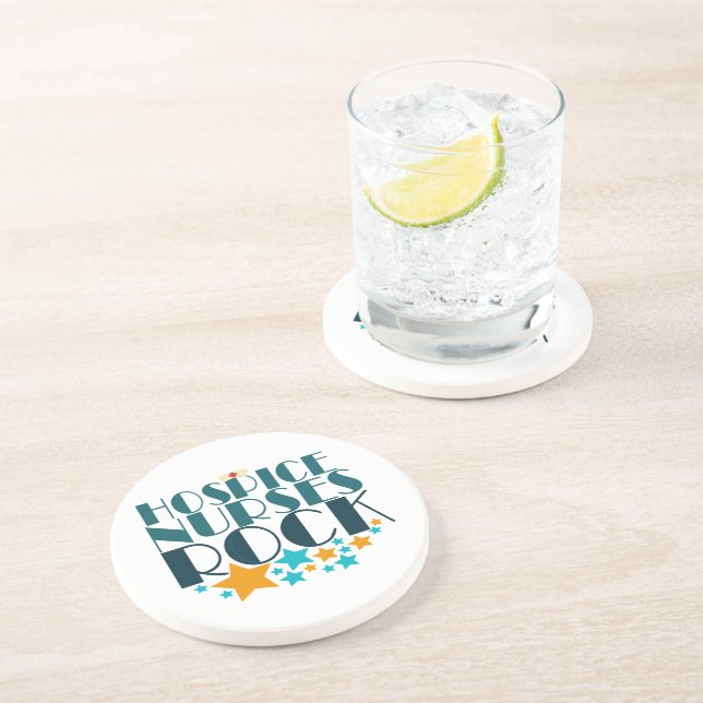 Hospice Nurses Rock Coaster (Side)