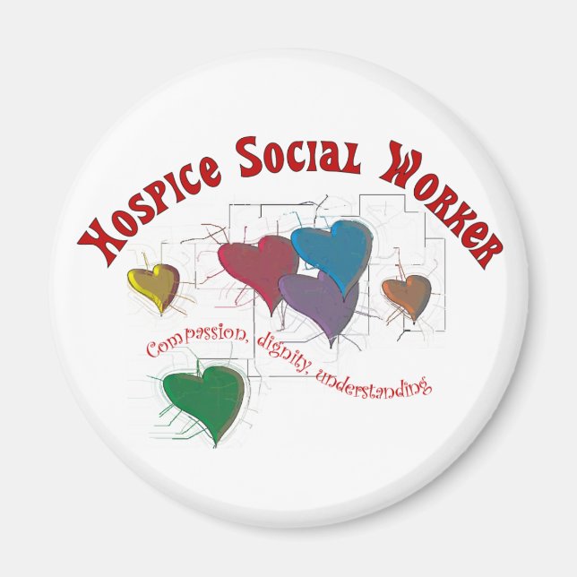 Hospice Social Worker Gifts Magnet (Front)