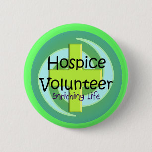 Hospice Volunteer Buttons and Stickers