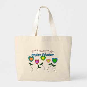 Hospice Volunteer Shirts and Gifts Large Tote Bag