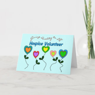 Hospice Volunteer Shirts and Gifts Thank You Card