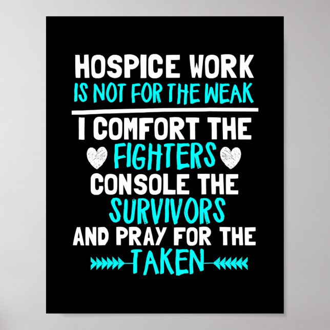 Hospice Work Cute Hospice Doctor Nurse Gift  Poster (Front)