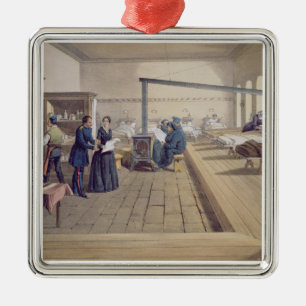 Hospital at Scutari, detail of Florence Nightingal Metal Tree Decoration