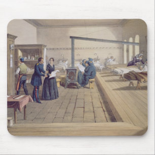 Hospital at Scutari, detail of Florence Nightingal Mouse Mat