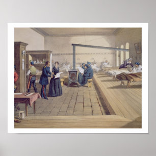 Hospital at Scutari, detail of Florence Nightingal Poster
