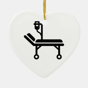 Hospital bed ceramic tree decoration
