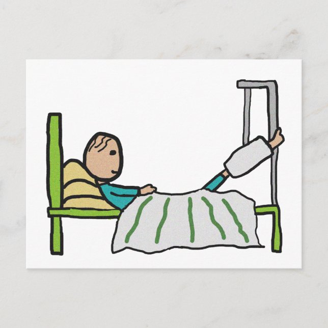 Hospital Bed Postcard (Front)