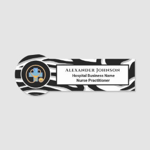 Hospital Business Employee Name Logo ID Custom Name Tag