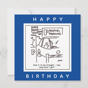 Hospital Car Parking Car Park Cartoon Card