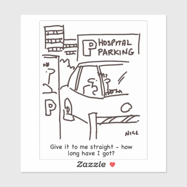 Hospital Car Parking Cartoon. (Sheet)