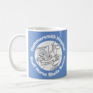 Hospital, Clinic, or Surgery with Name of Nurse. Coffee Mug