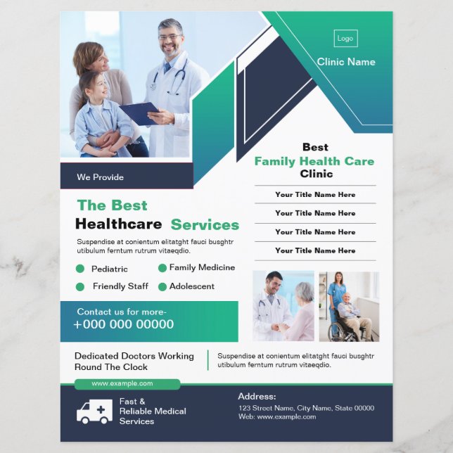 Hospital Clinic Service Flyer (Front)