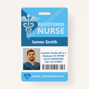Hospital Doctor Nurse Aged Care Security Photo ID ID Badge