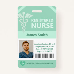 Hospital Doctor Nurse Aged Care Security Photo ID ID Badge