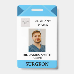 Hospital Doctor Nurse Care Security Photo ID Badge