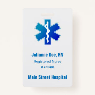 Hospital Doctor's Office Healthcare Worker Badge ID Badge