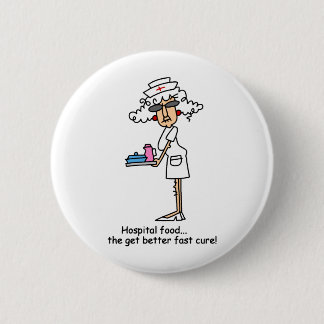 Hospital Food! 6 Cm Round Badge