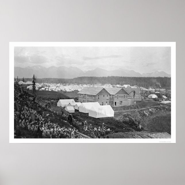 Hospital in Anchorage, Alaska 1916 Poster (Front)