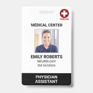 Hospital Medical Employee - Doctor Nurse Photo ID Badge