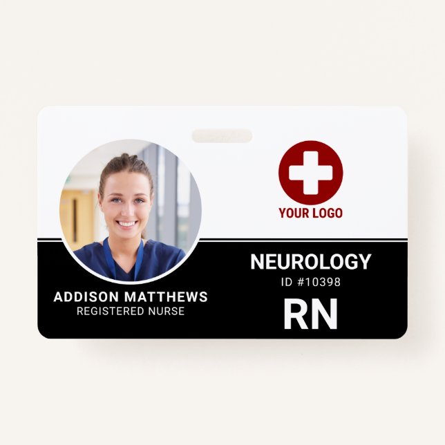 Hospital Medical Employee ID - Registered Nurse RN ID Badge (Front)