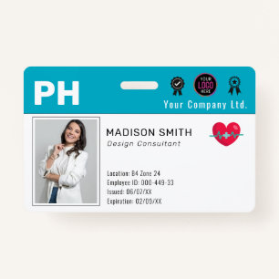 Hospital Medical Employee Photo ID Badge
