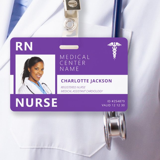 Hospital medical employee RN nurse photo ID ID Badge (Creator Uploaded)