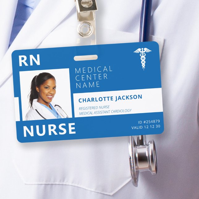 Hospital medical employee RN nurse photo ID ID Badge (Creator Uploaded)