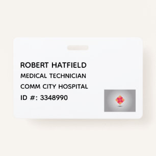 Hospital Medical ID Badge