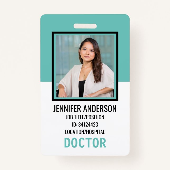 Hospital Medical ID ID Badge (Front)