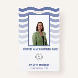 Hospital or Company Photo ID with Barcode ID Badge