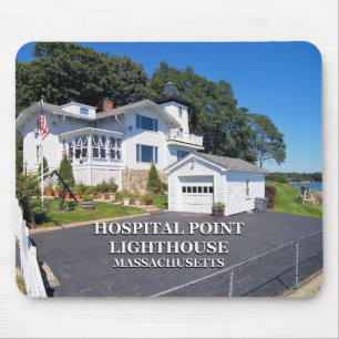 Hospital Point Lighthouse, Massachusetts Mouse Mat