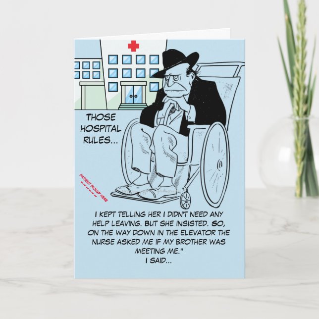 "Hospital Rules" Card (Front)