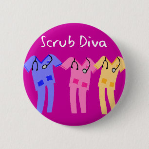 Hospital Scrubs Wearer Gifts 6 Cm Round Badge