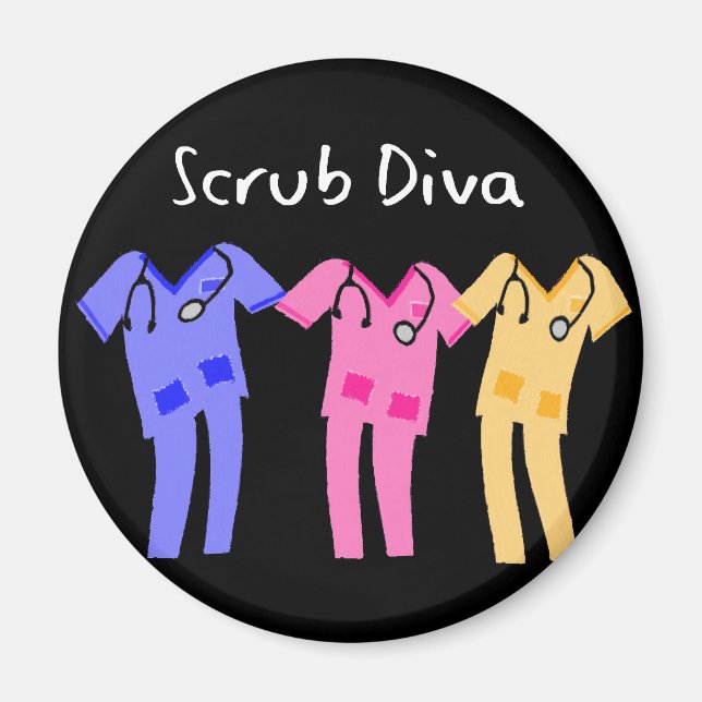 Hospital Scrubs Wearer Gifts Magnet (Front)