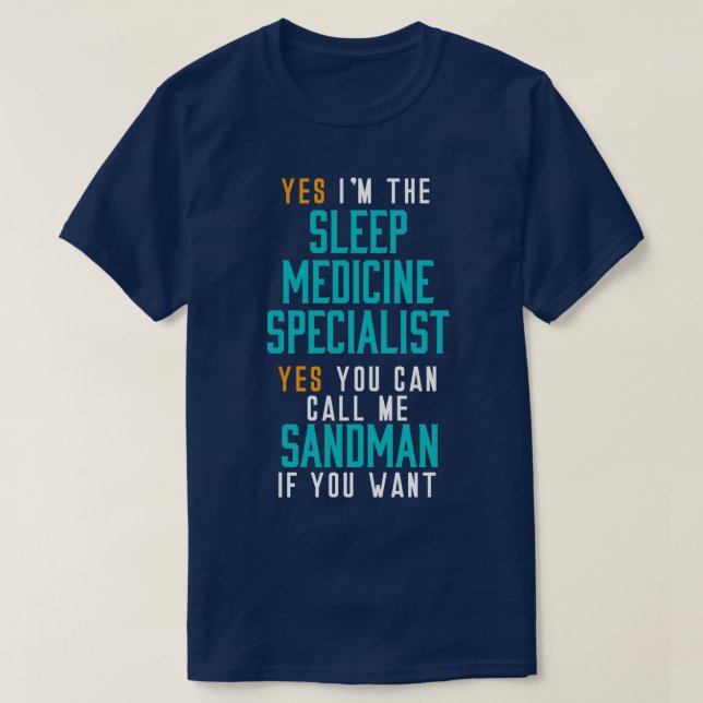 Hospital Sleep Medicine Specialist 1 T-Shirt (Design Front)