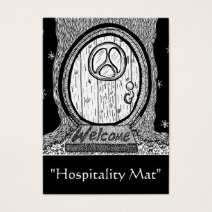 "Hospitality Mat" ACEO Art Trading Card