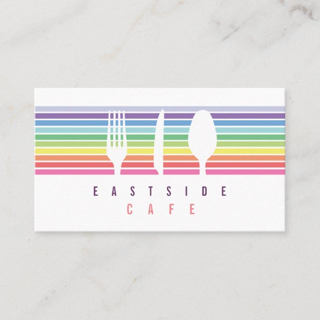 Hospitality Restaurant Cafe Chef Business Card (Front)