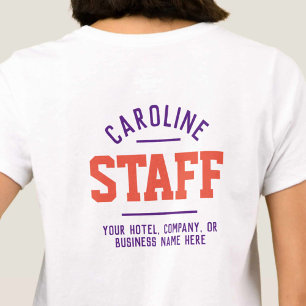 Hospitality Staff T-Shirt Printed Both Sides