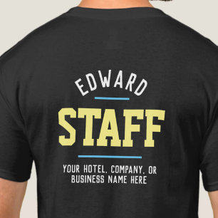 Hospitality Staff T-Shirt Printed Both Sides
