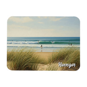 Hossegor France beach surfers Magnet