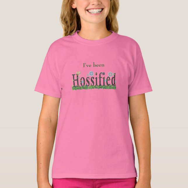 hossified with butterflies kids tshirt (Front)