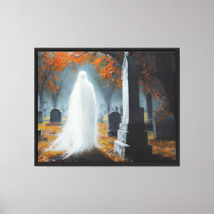host in the Graveyard – Haunted Halloween Wall Art
