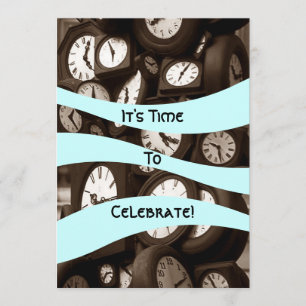 Host Retirement It's Time To Party Invitations