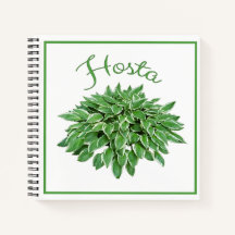 Hosta Design Square Spiral Notebook
