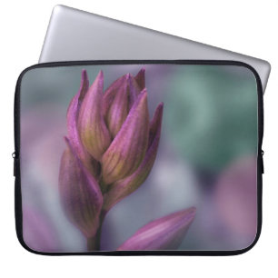 Hosta Flower Bud Purple And Green Laptop Sleeve