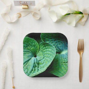 Hosta Heart Paper Plate