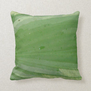hosta leaf, almost solid green pillow