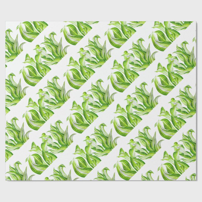 'Hosta with the Mosta' on a Wrapping Paper (Flat)