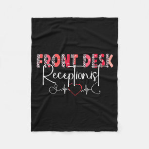 Hostal Receptionist Office Valentine Nursing Tee W Fleece Blanket